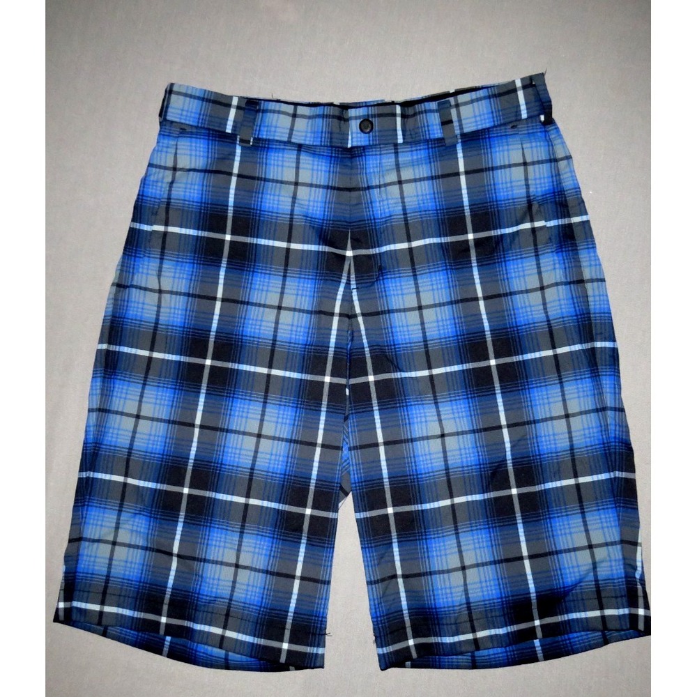 Nike Golf Dri-Fit Plaid Stretch Performance 11" Chino Shorts Men's 30